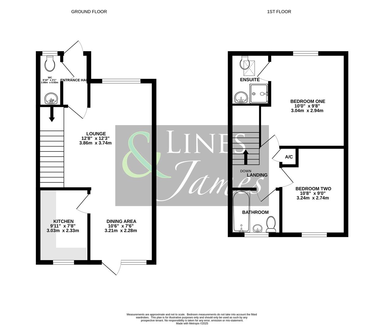 Floorplan for Coleridge Close, Horsham